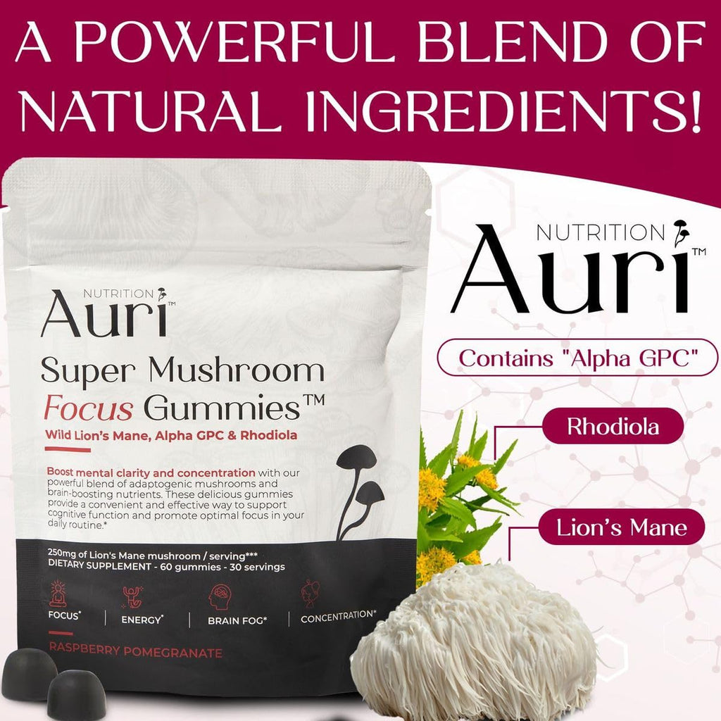 Auri Nutrition Focus Gummies - Cognitive Support

