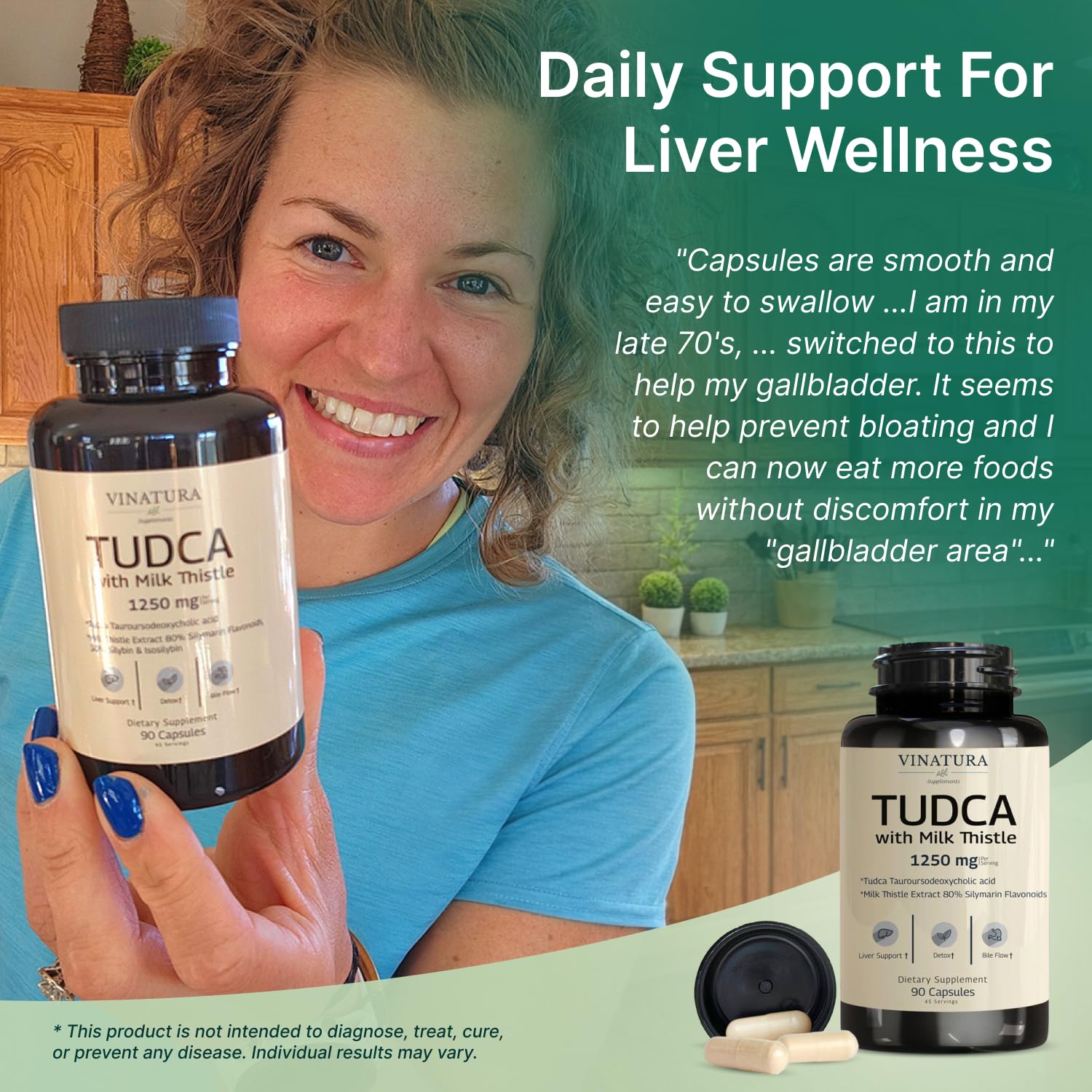 VINATURA Tudca Milk Thistle Liver Support

