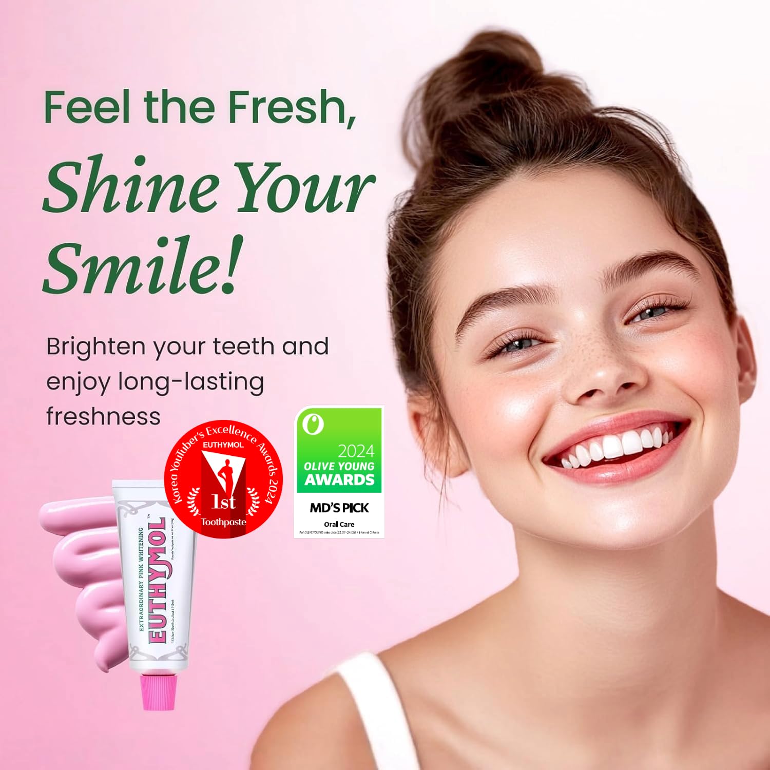 EUTHYMOL Whitening Toothpaste - Fluoride & Stain Removal

