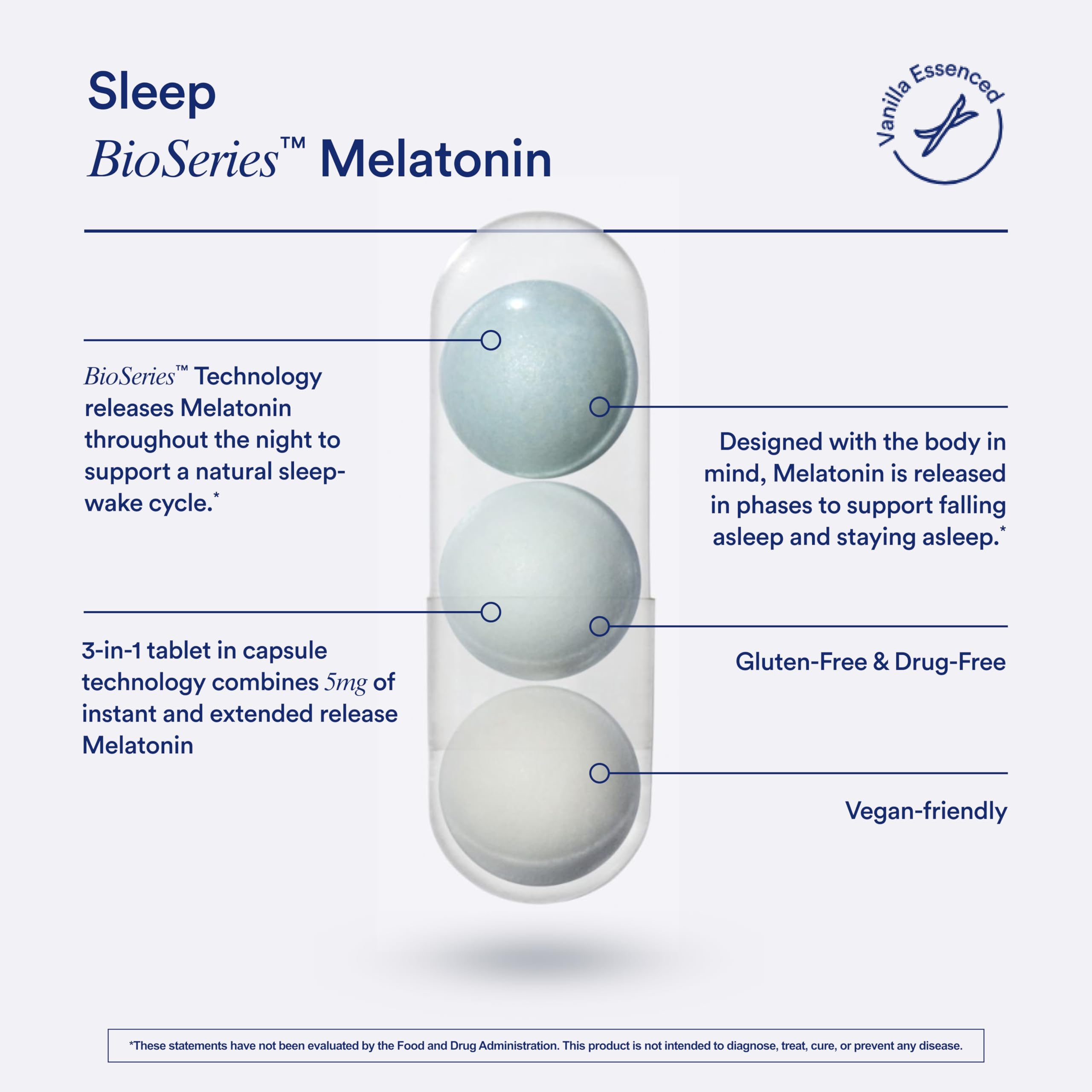 Ritual Sleep Melatonin 5mg Time Released Capsules - Vegan

