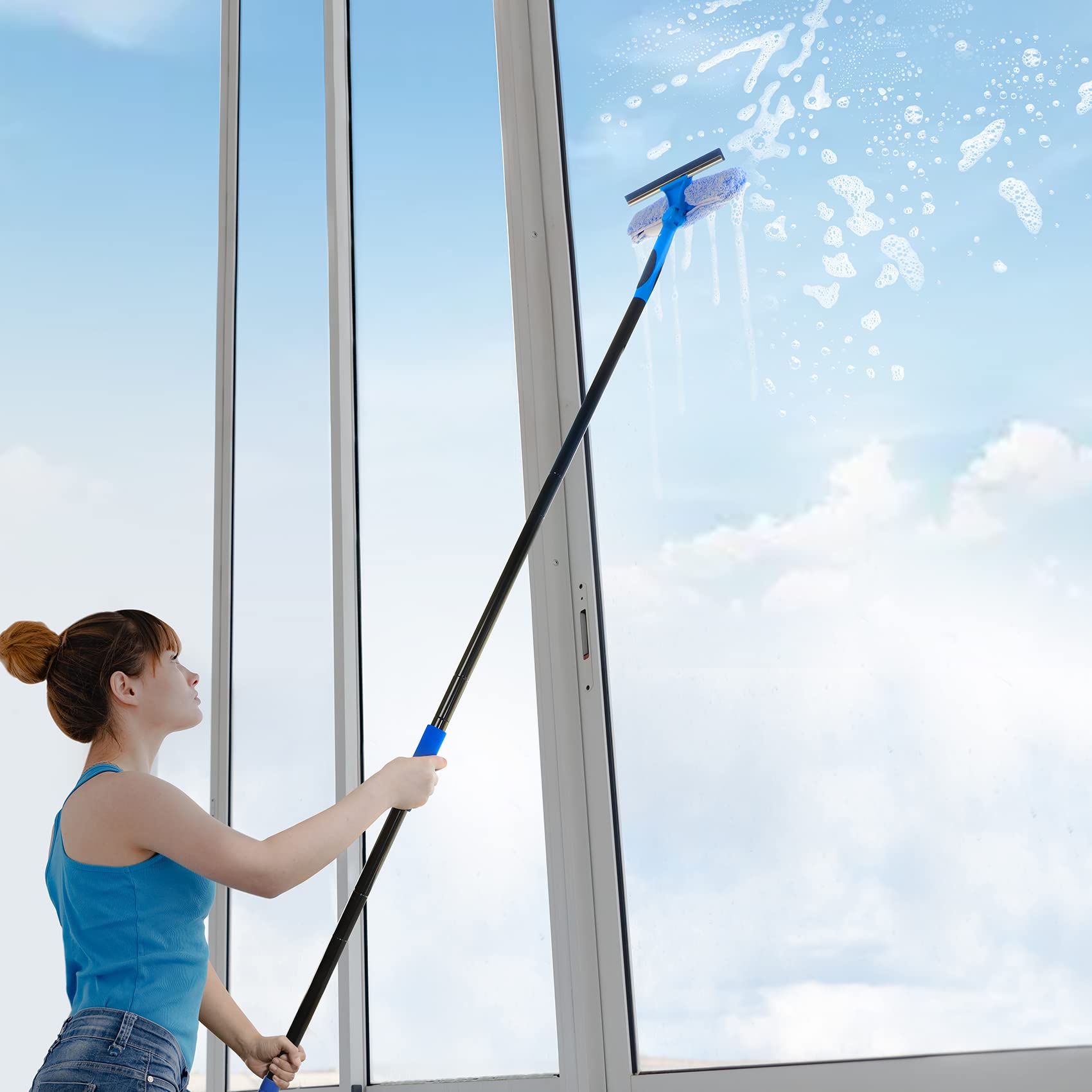 VITEVER Window Squeegee Kit with Interchangeable Components

