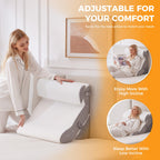 Ruqmuis Wedge Pillow Set for Back Support

