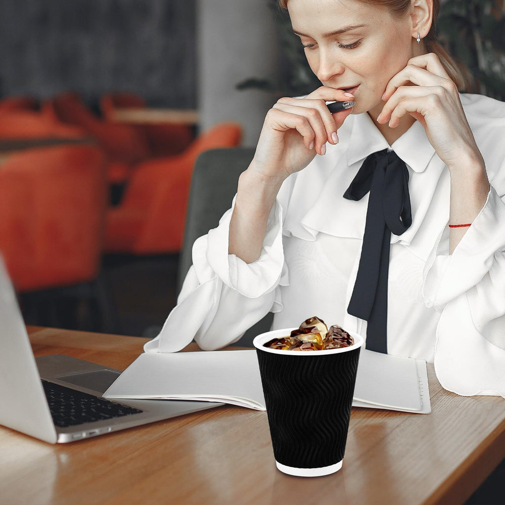 Lamosi Disposable Paper Coffee Cups

