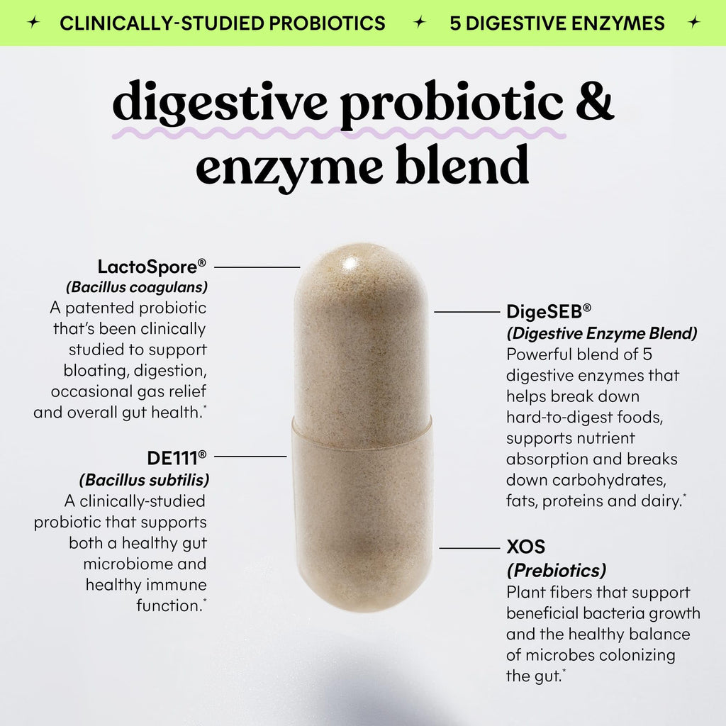 Lemme Debloat 3-in-1 Probiotic Digestive Enzymes

