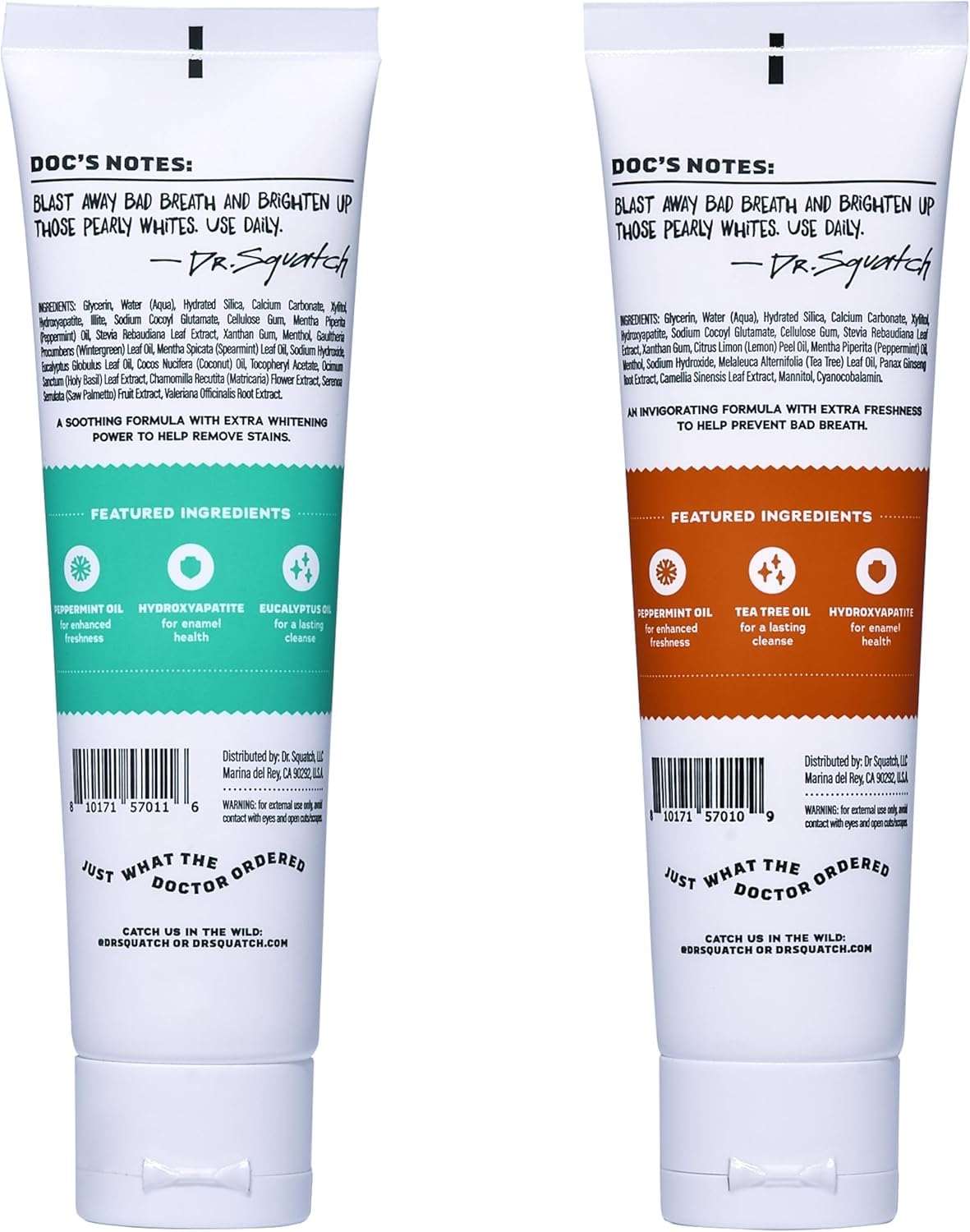 Dr. Squatch Hydroxyapatite Whitening Toothpaste

