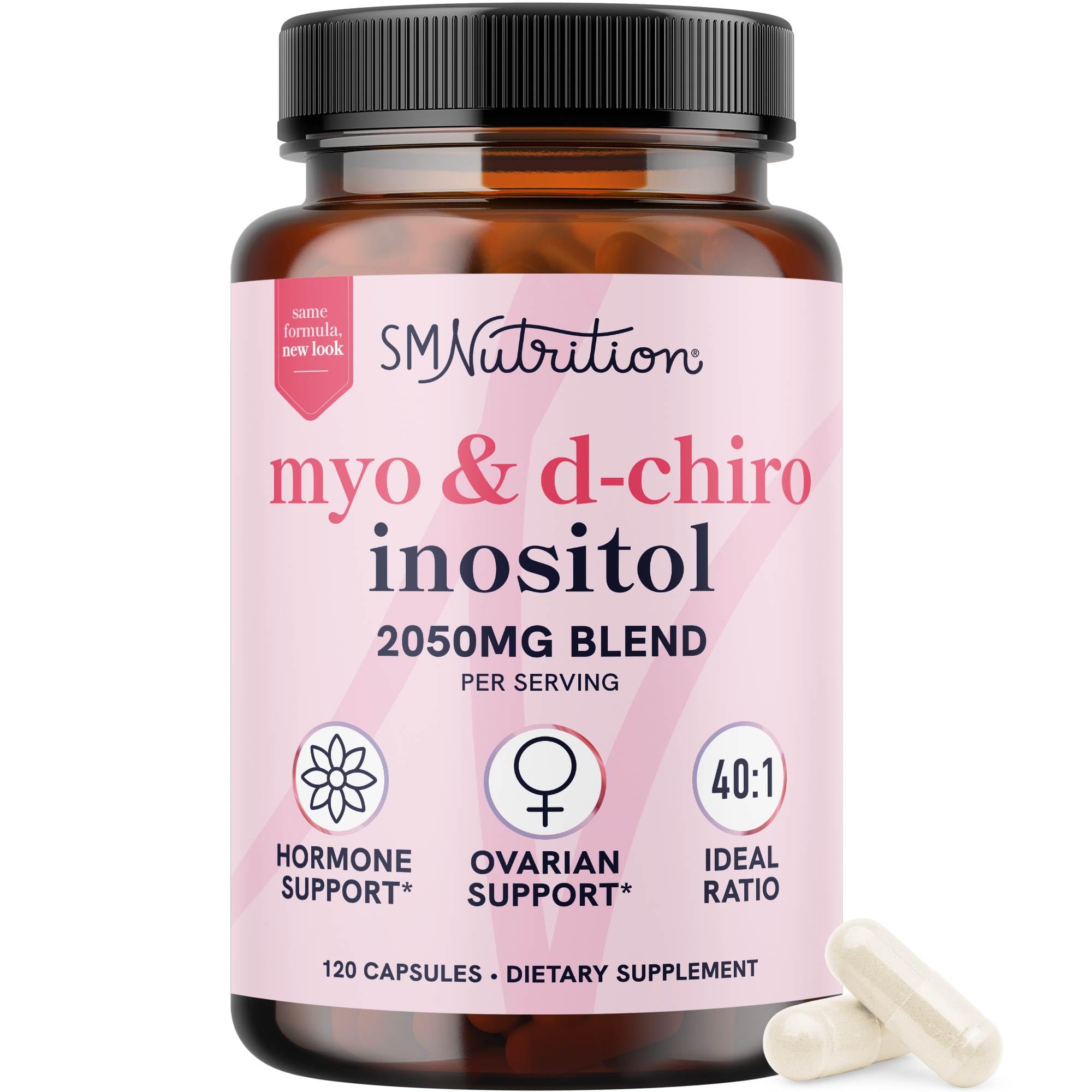 SMNutrition Myo-Inositol & D-Chiro Inositol Supplement,Hormone Balance