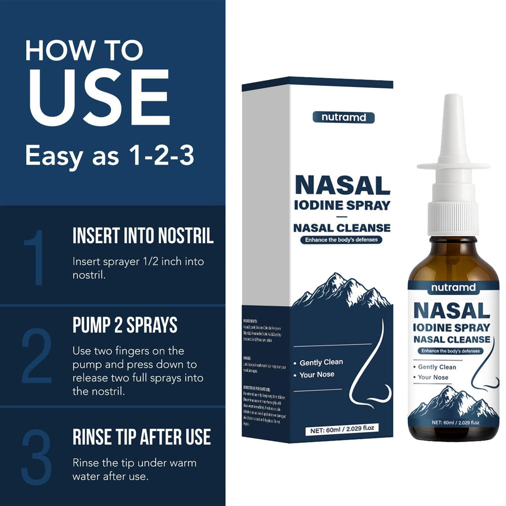 Nutramd Iodine Nasal Spray with Fulvic Acid

