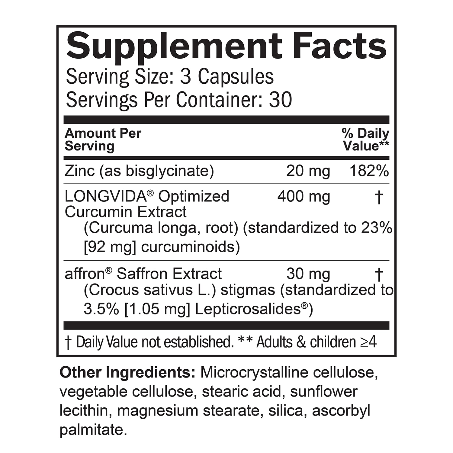 BrainMD Happy Saffron Plus Saffron Curcumin Zinc | Vegan

