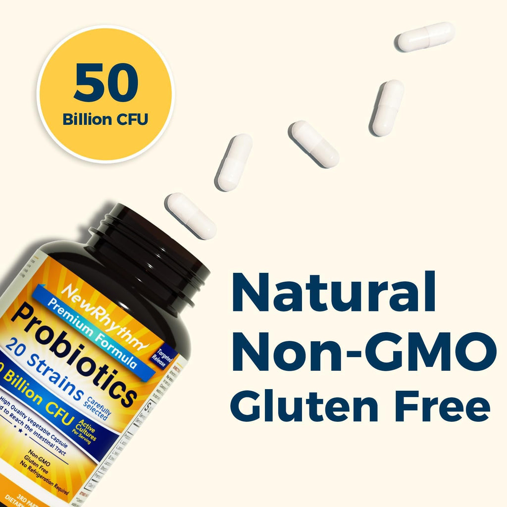 NewRhythm Probiotics 50 Billion CFU – Targeted Release

