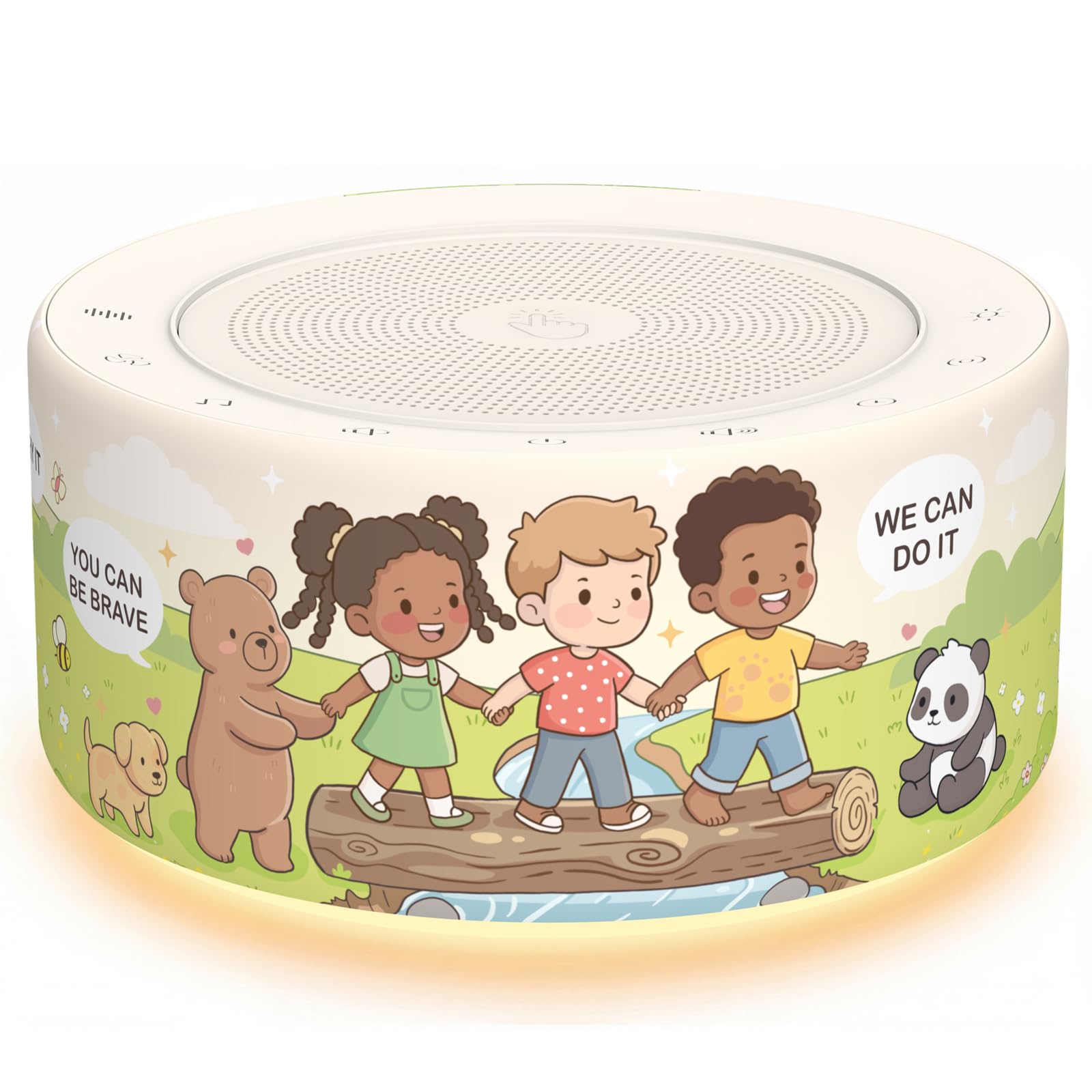 Kipcush Noise Machine for Sleep & Focus, 30 Sounds, Night Light, Memory Function
