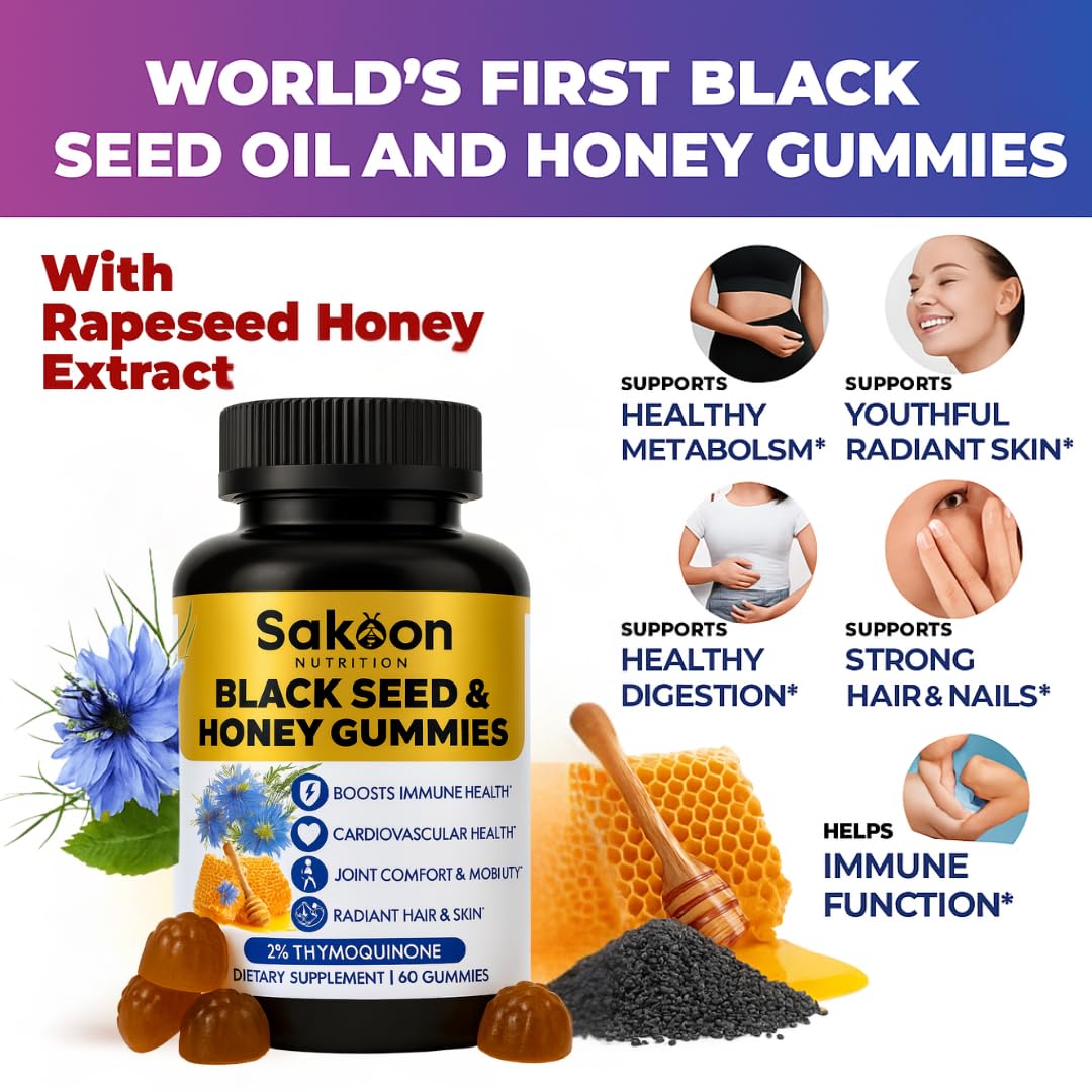 Sakoon Black Seed Oil Supplement with Honey & Thymoquinone

