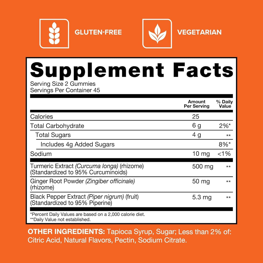 Qunol Turmeric Gummies for Joint Health | Absorption Support

