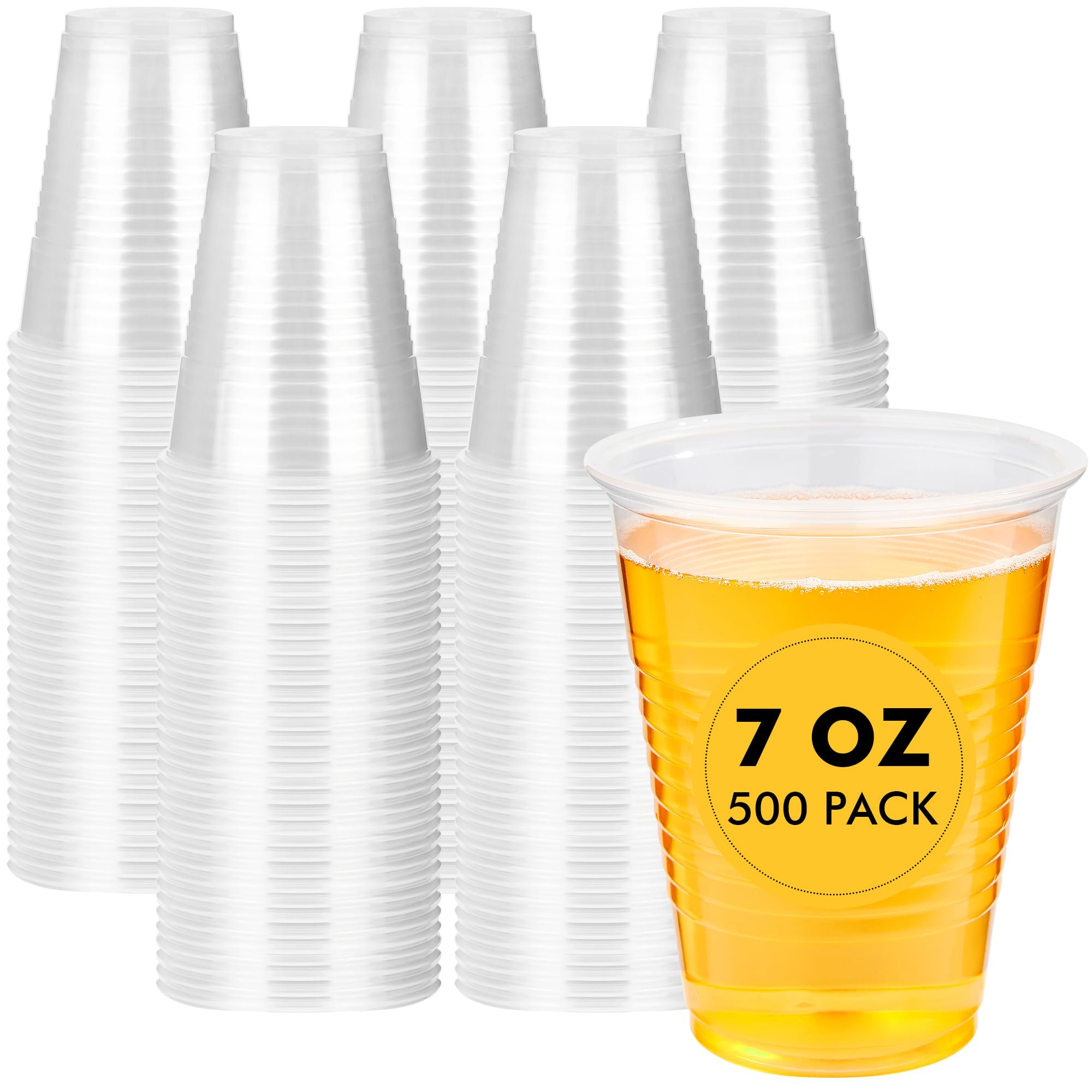 RACETOP Clear Disposable Plastic Cups for Parties