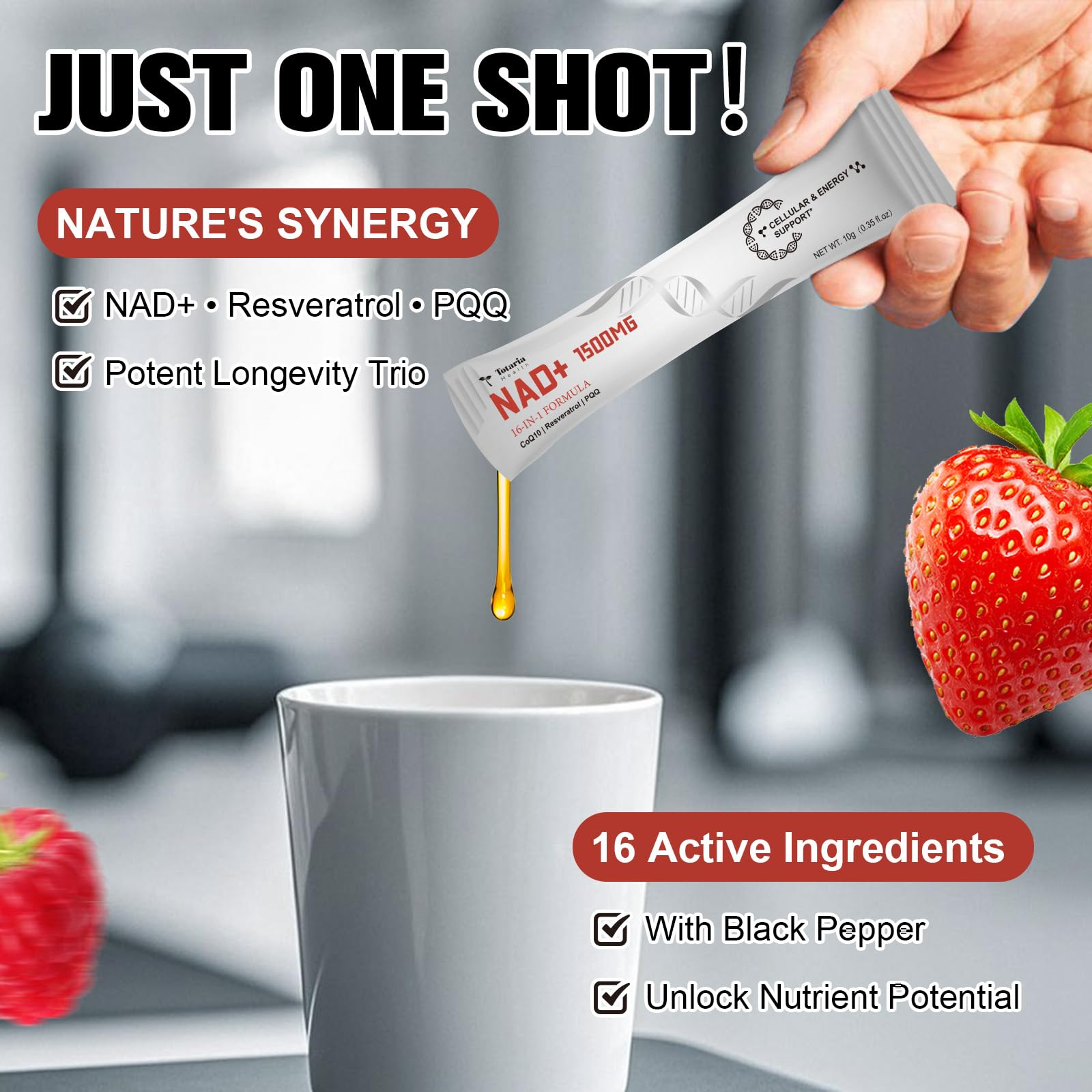 Totaria NAD+ Liquid Supplement with NMN

