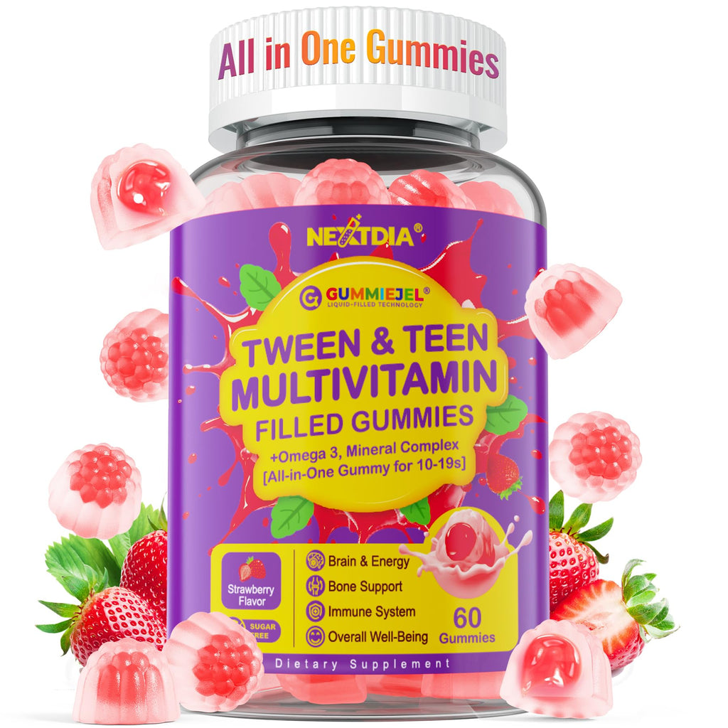 Nextdia Multivitamin Filled Gummies for Teens and Kids

