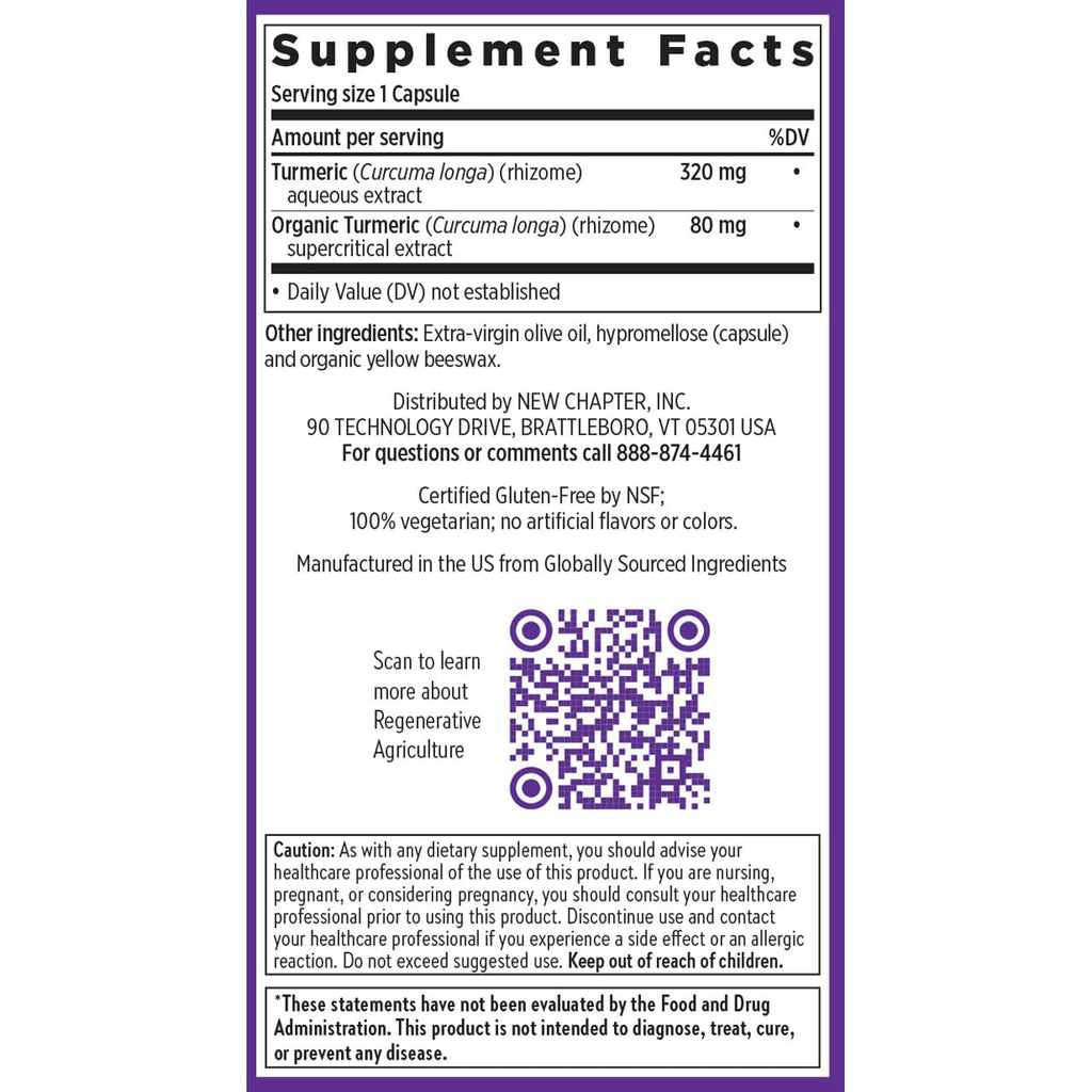 New Chapter Turmeric Force Daily Supplement for Heart & Brain

