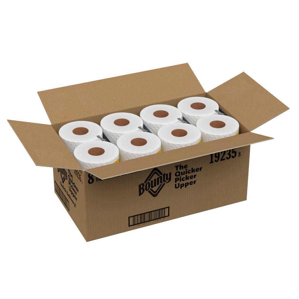 Bounty White Paper Towels | Highly Absorbent Diamond Texture


