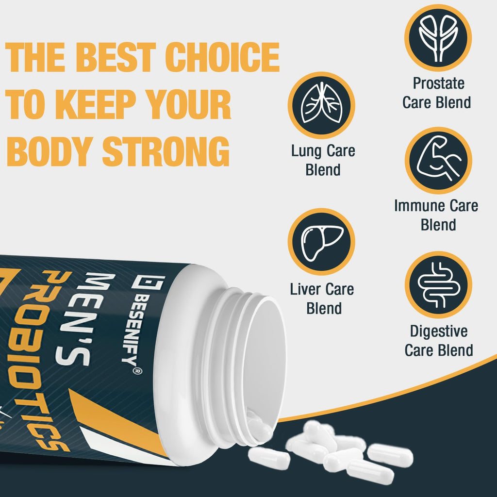 Probiotics for Men with 500 Billion CFUs & 12 Strains

