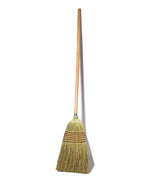 Corn Broom with Wood Handle Heavy Duty Indoor Outdoor

