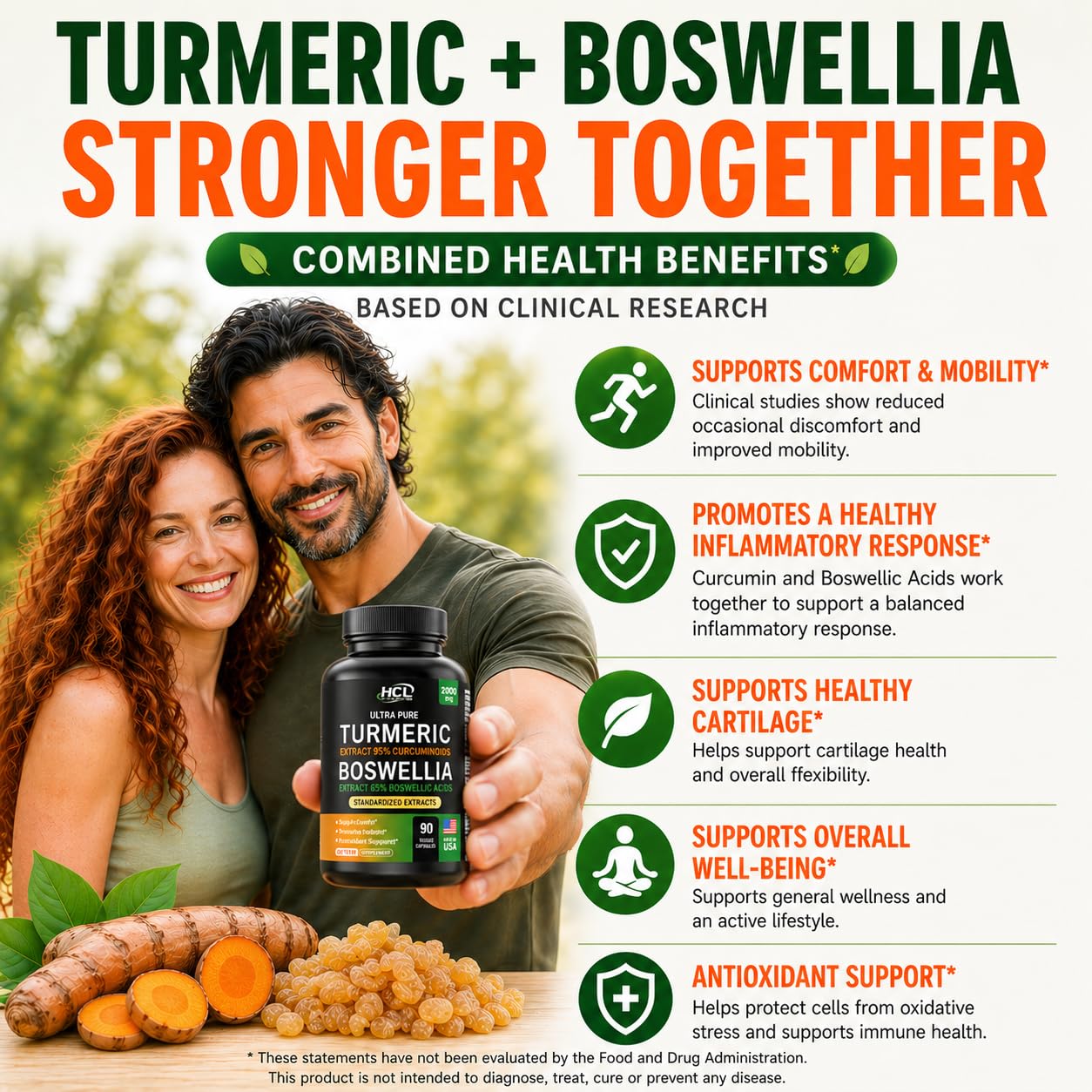 Turmeric Boswellia Capsules by Herbal Code


