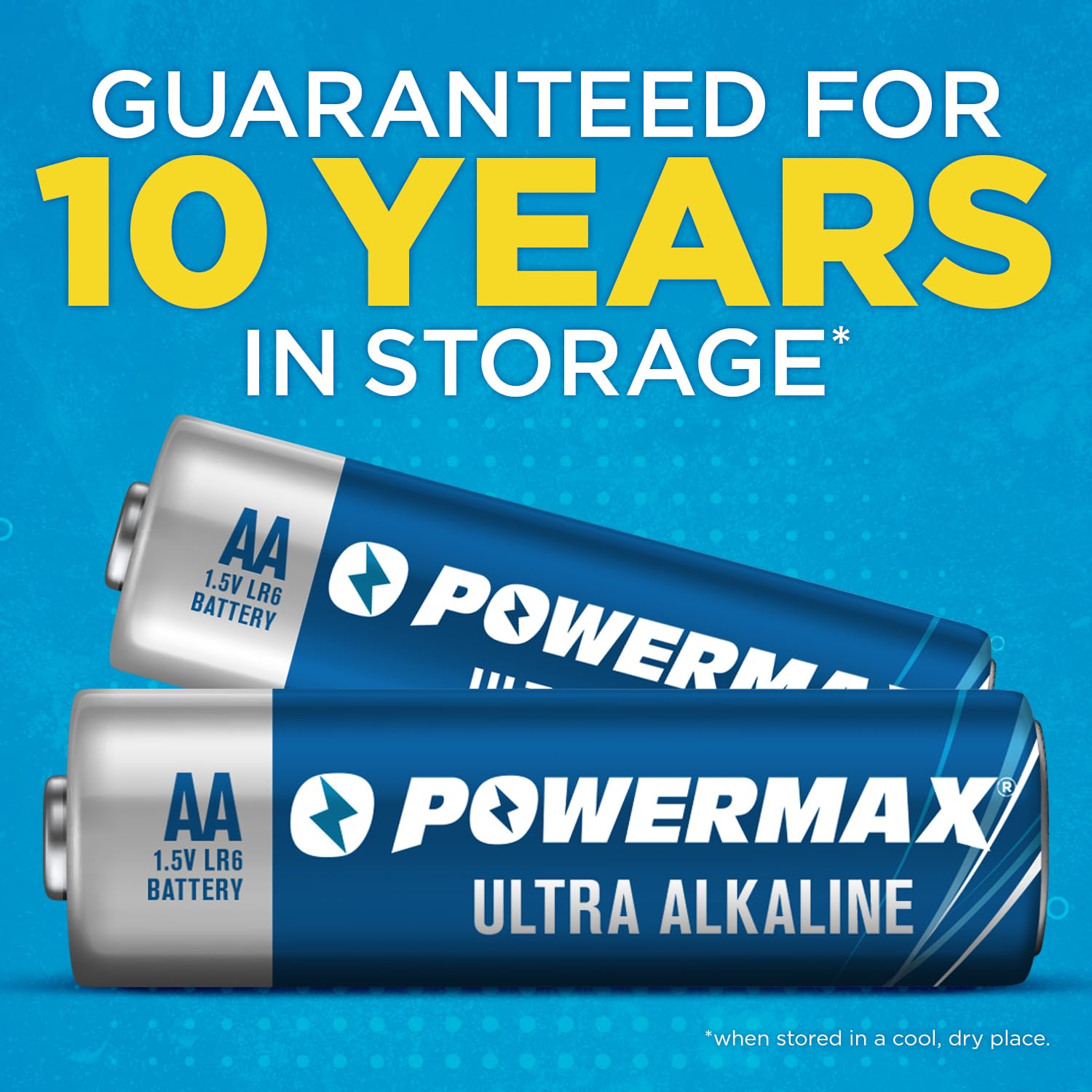 Powermax AA Alkaline Batteries - 1.5V Non-Rechargeable

