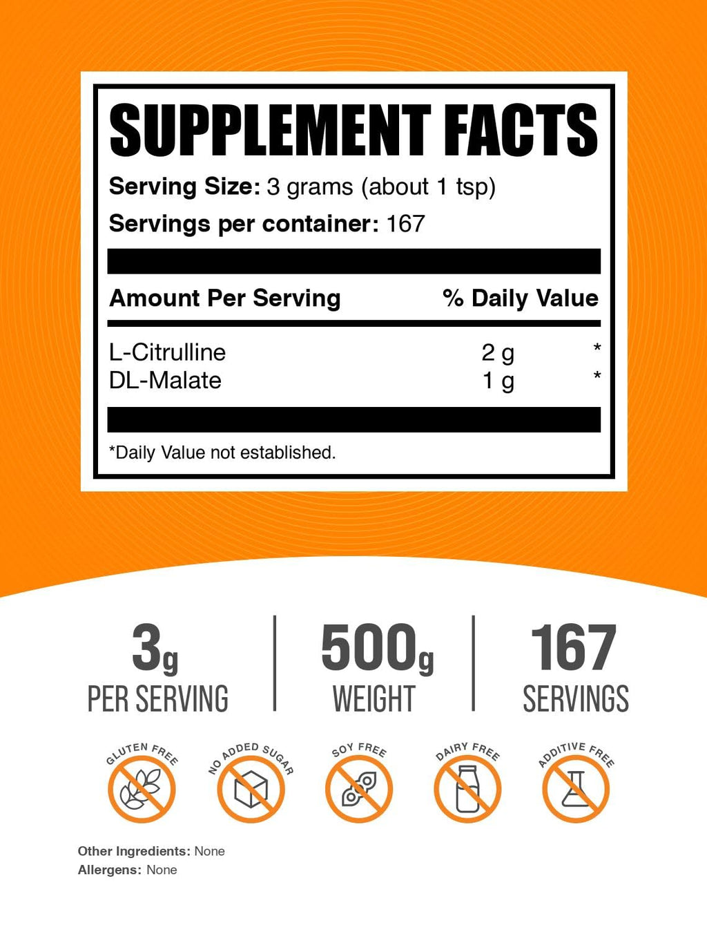 BulkSupplements L-Citrulline Malate 2:1 Powder

