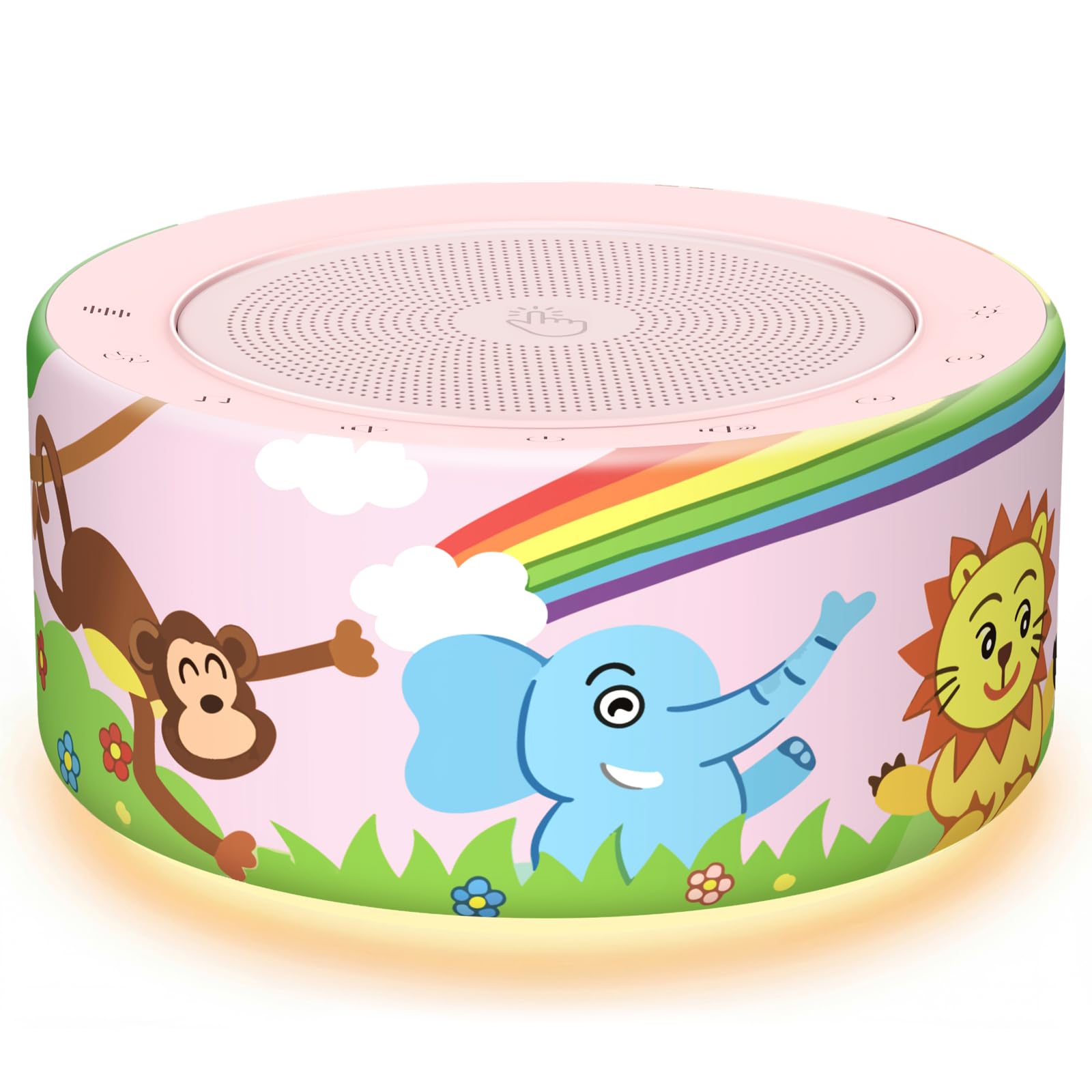 Kipcush Noise Machine for Sleep & Focus, 30 Sounds, Night Light, Memory Function