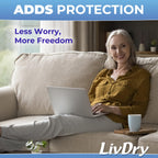 LivDry Incontinence Booster Pads for Adults | Disposable

