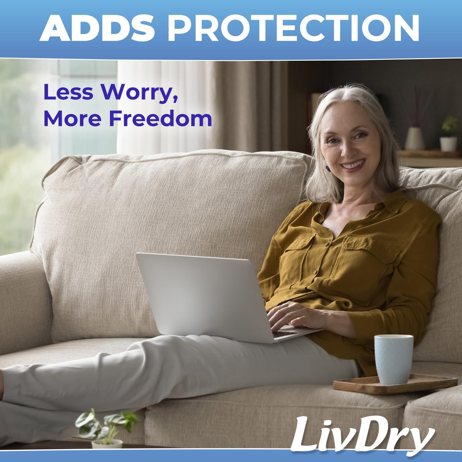 LivDry Incontinence Booster Pads for Adults | Disposable

