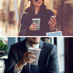 Lamosi Insulated Disposable Paper Cups for Hot & Cold Drinks

