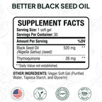 Better Black Seed Oil Organics Ocean 5% Thymoquinone

