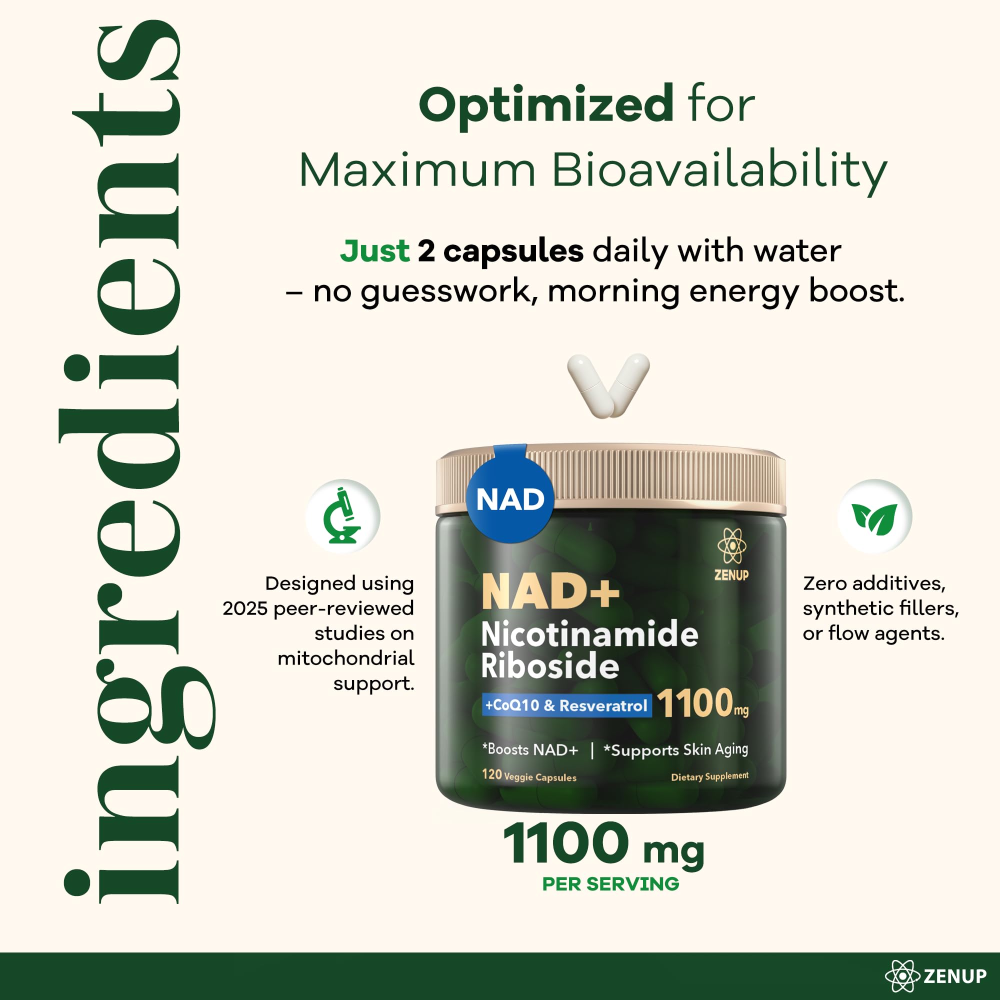 NAD+ Liposomal NR Supplement for Focus

