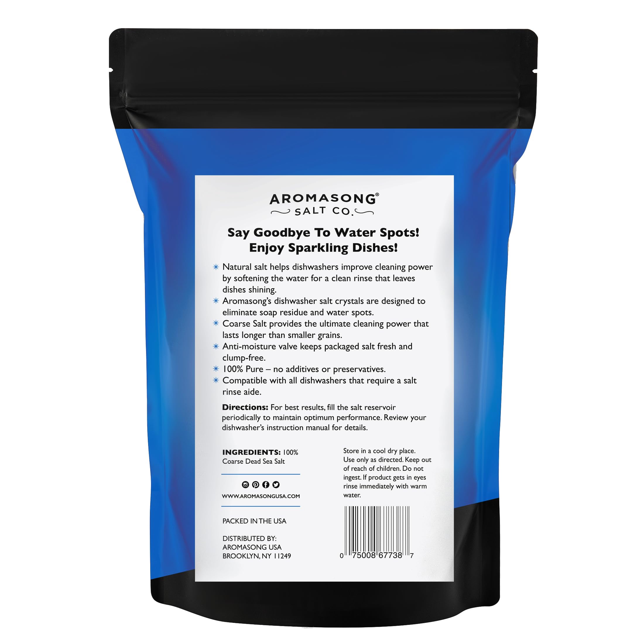 Aromasong Dishwasher Salt for Cleaner Dishes

