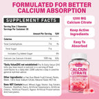 Calcium Citrate Gummies 1200 mg for Adults - Vegan

