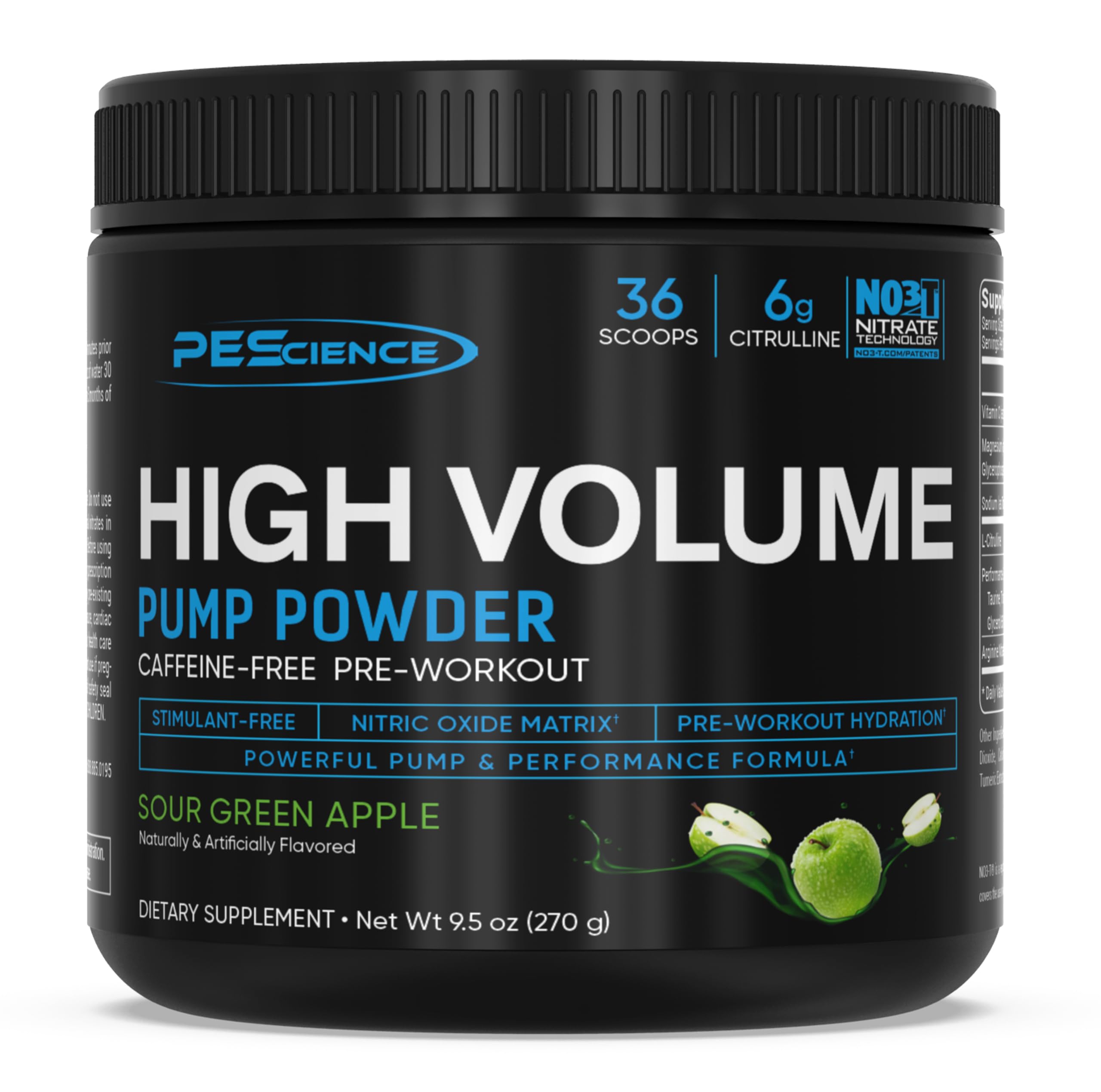 PEScience High Volume Stim-Free Pre-Workout Powder - 36 Scoops