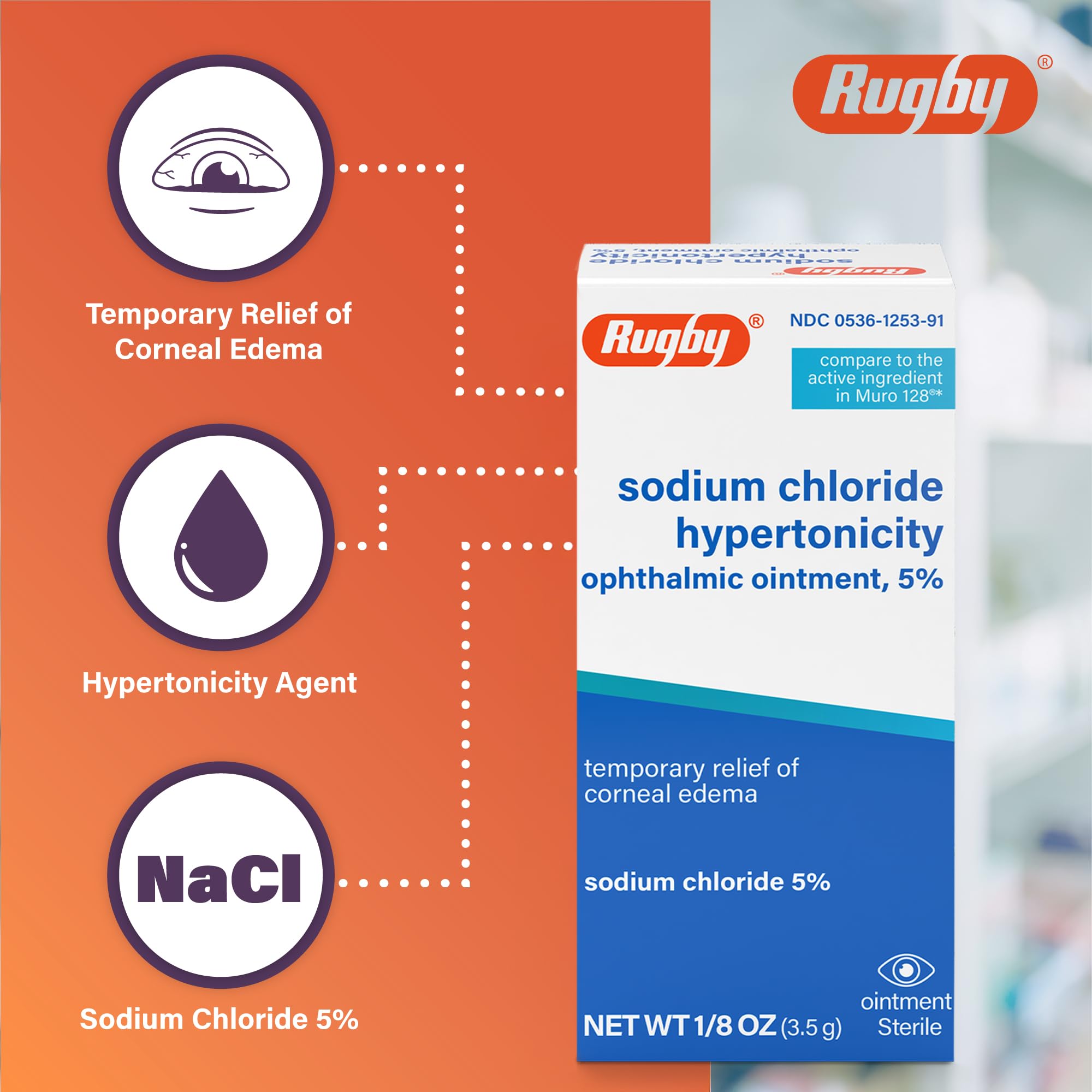 Rugby Ophthalmic Ointment with Sodium Chloride Hypertonicity


