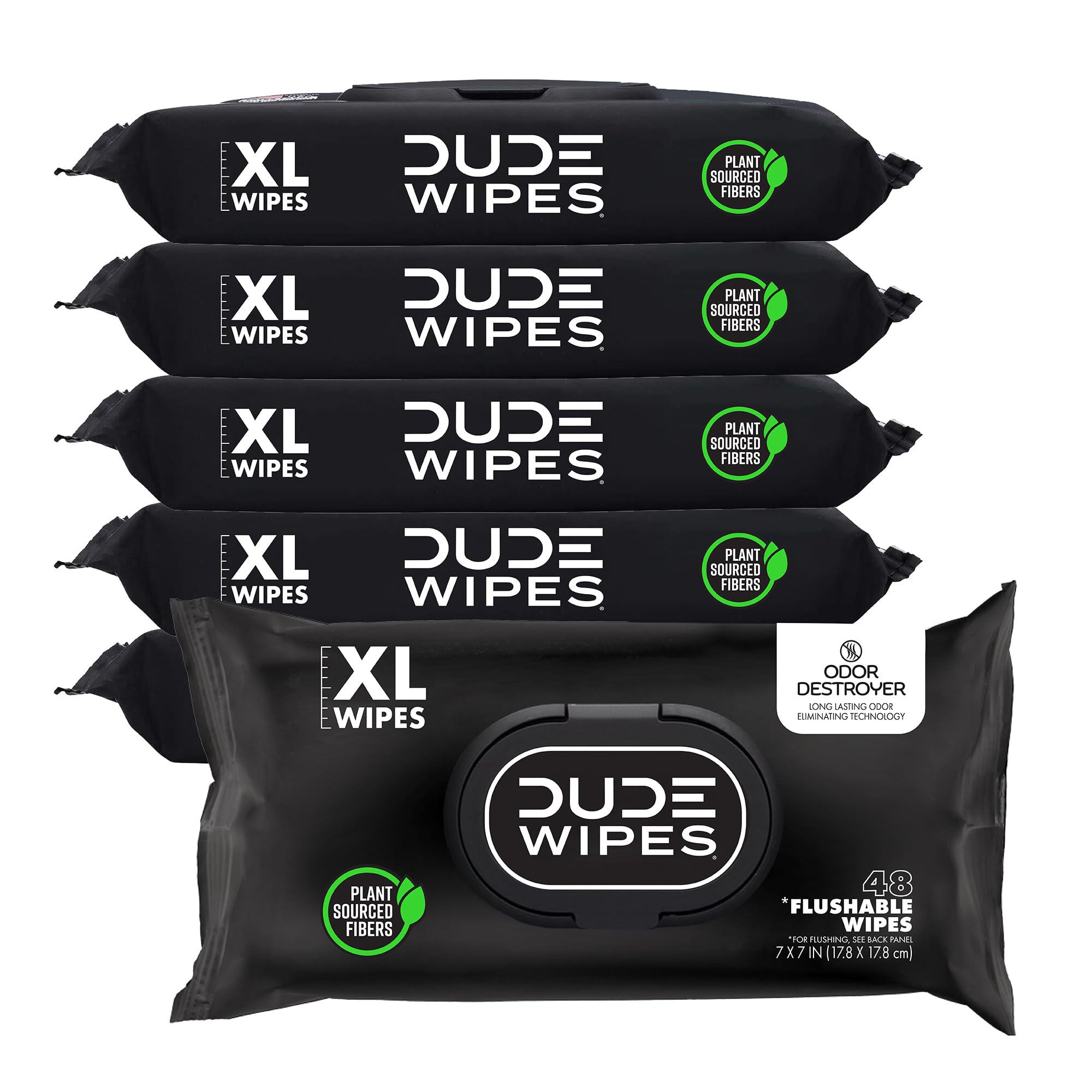 DUDE Wipes Flushable Extra-Large Wet Wipes for Sensitive Skin