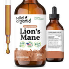 Lion's Mane Liquid Drops by Wild & Organic for Brain Support

