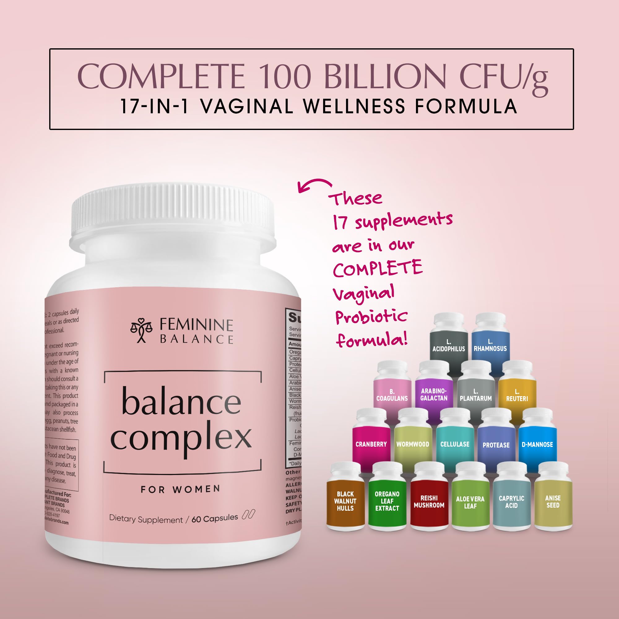 Vaginal Health Probiotic Balance Complex for Women

