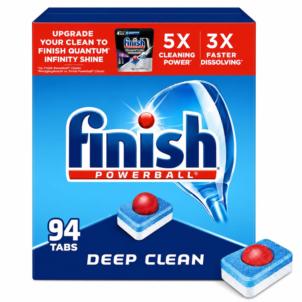 Finish Powerball Dishwasher Detergent Tabs | All-in-One

