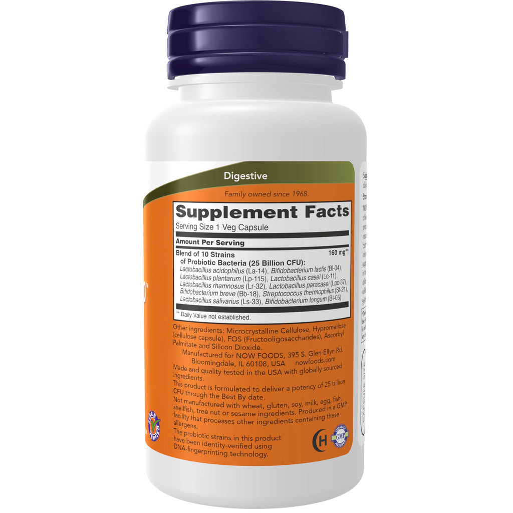 NOW Foods Probiotic-10 Supplement with Probiotic Strains

