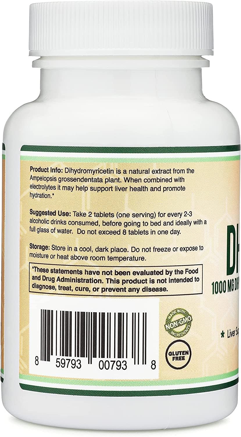 DHM1000 Dihydromyricetin Tablets | Liver Support Double Wood

