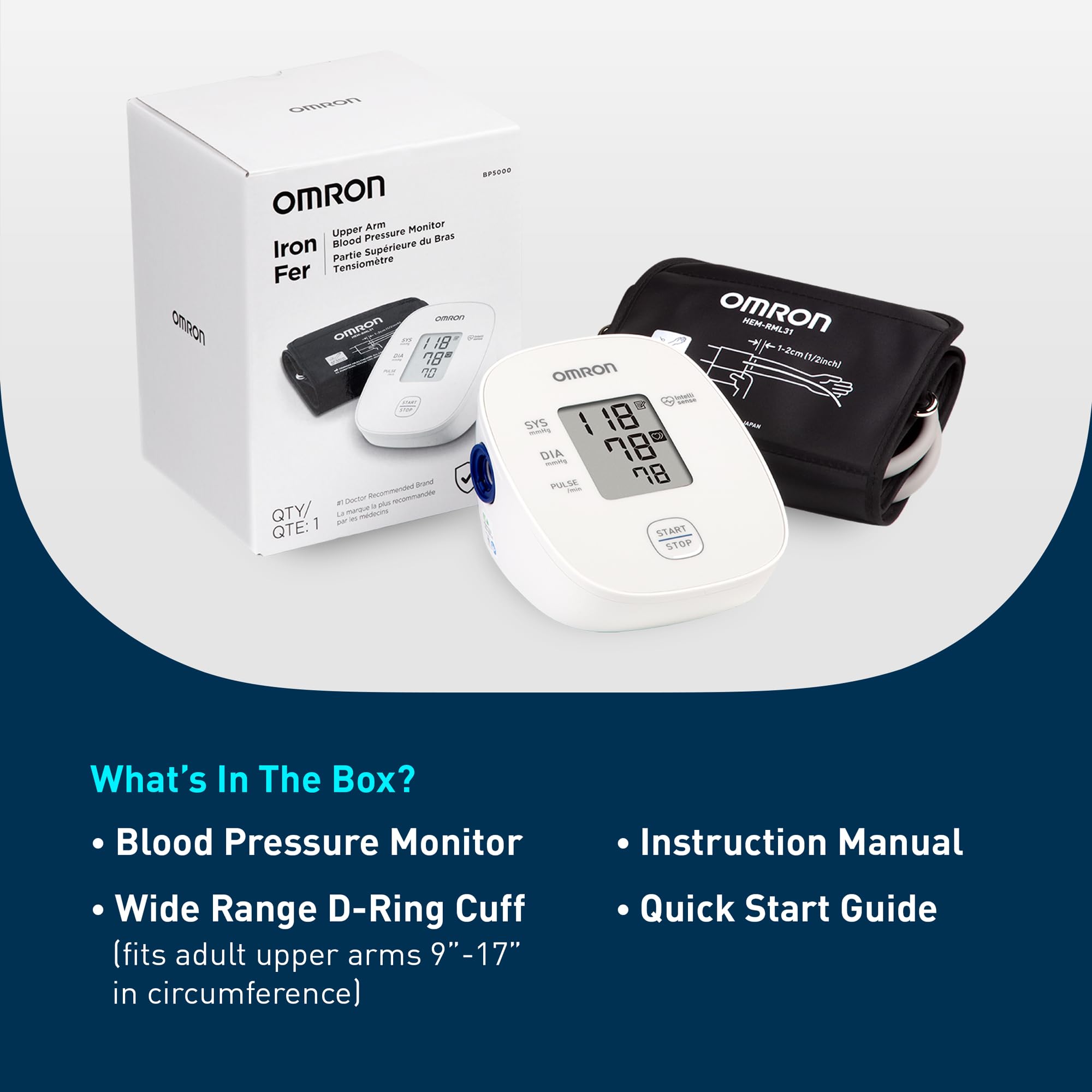 Blood Pressure Monitor by OMRON | Home Use

