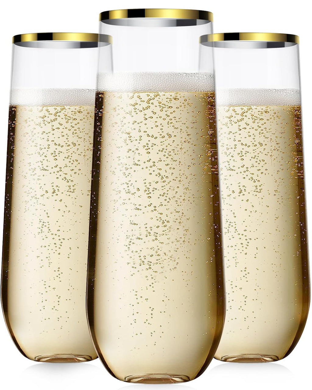 Maaacute Plastic Champagne Flutes Stemless BPA-Free


