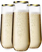 Maaacute Plastic Champagne Flutes Stemless BPA-Free

