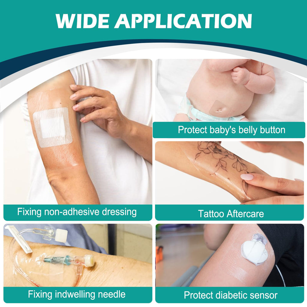 Transparent Film Dressing Waterproof Bandage Latex-Free

