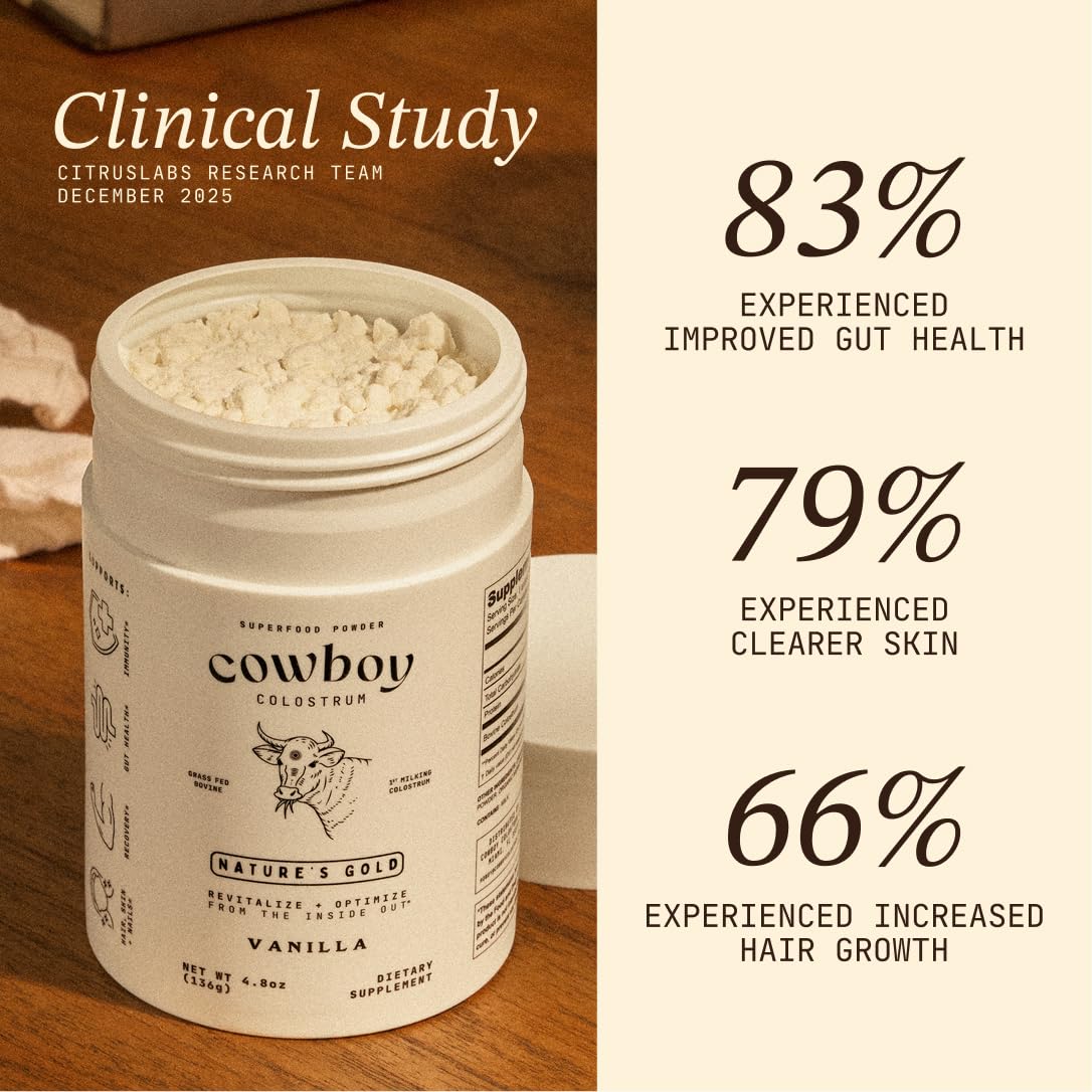 Cowboy Colostrum Powder Grass Fed Immune and Gut Support


