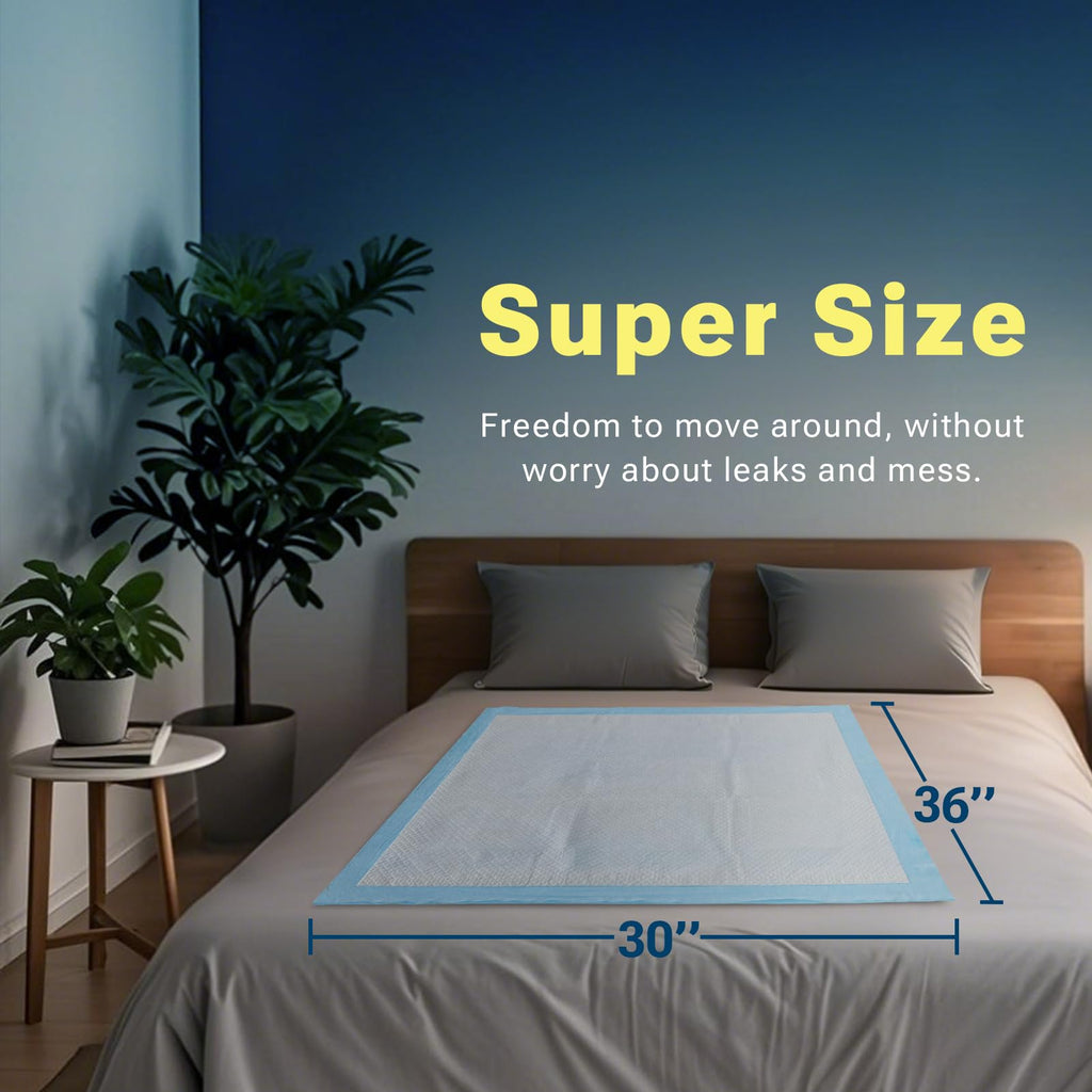 CLEAN SPACES Disposable Bed Pads Ultra-Absorbent

