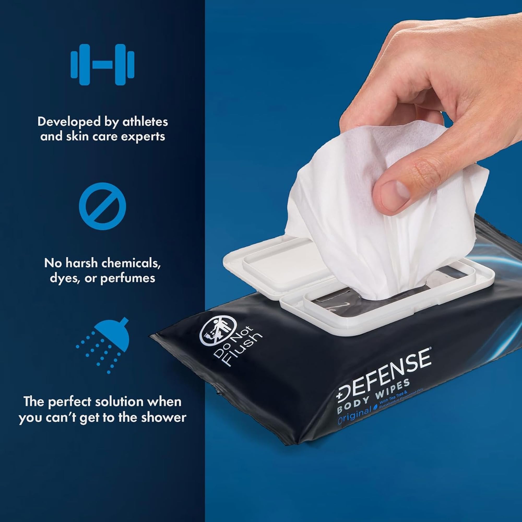 Defense Soap All Natural Tea Tree Body Wipes

