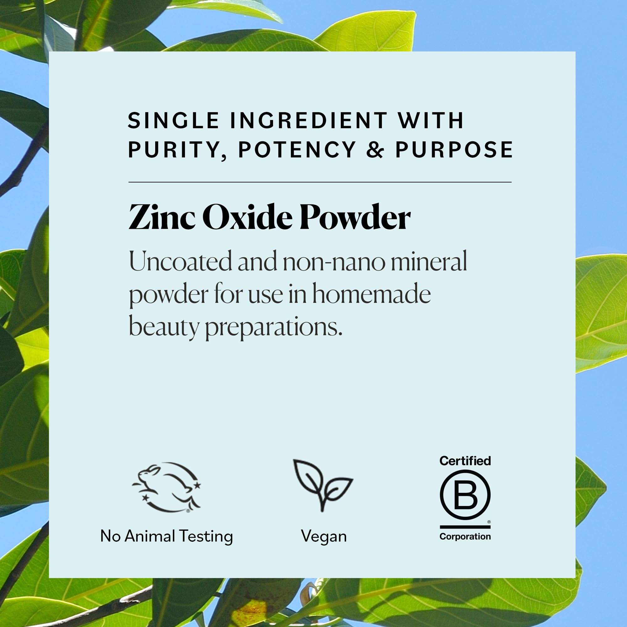 Sky Organics Zinc Oxide Powder for DIY Beauty

